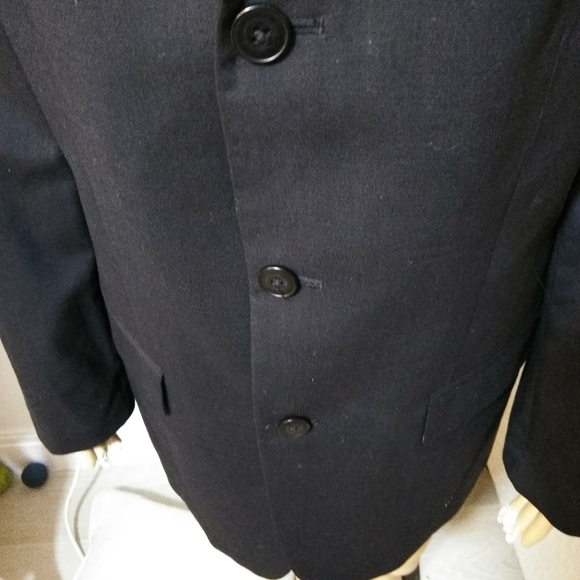 Oscar de la Renta, black wool Suit Jacket Sz 40 R - Picture 4 of 7